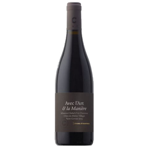 Grenache Syrah Blend - Avec L'Art et La Maniere - Cotes de Rhone Villages - Sebastien Chabal - Cellier des Chartreux - IGP Gard - France