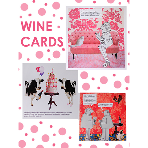 Greetings Cards - Hand Made - Wine Cards
